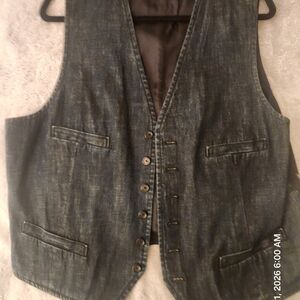 Polo by Ralph Lauren Men's Dark Denim Vest